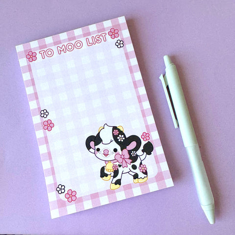 To Moo List Cow Notepad