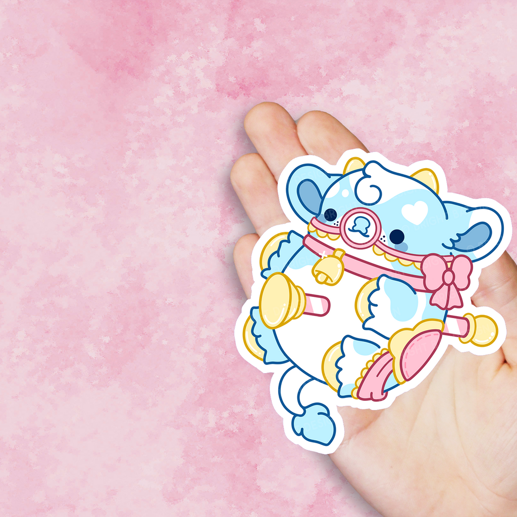 Calliope the Carousel Cow Nugget Vinyl Sticker