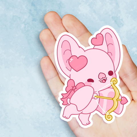 Cupid Bright Bat Vinyl Sticker