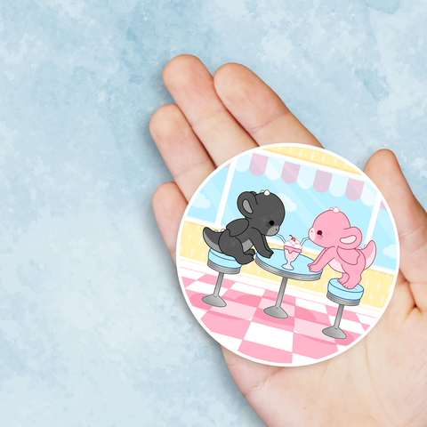 Dragon Milkshake Vinyl Sticker