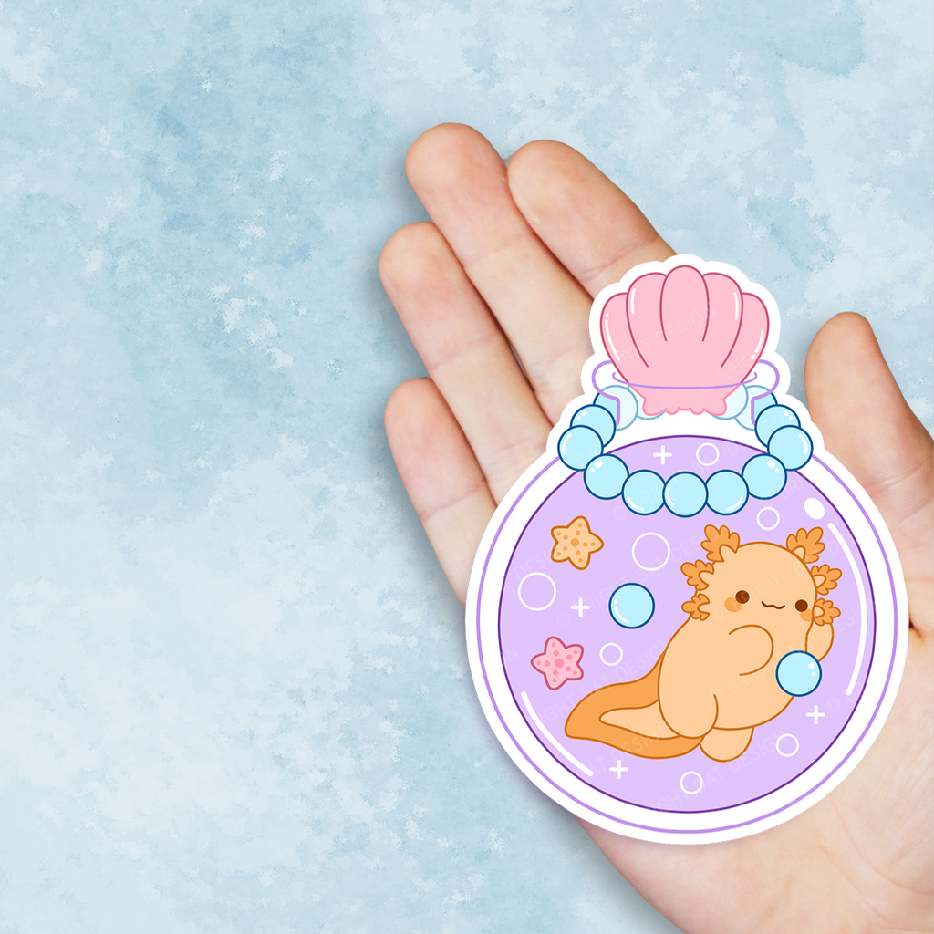 Mermaid Bottle Lotl Vinyl Sticker
