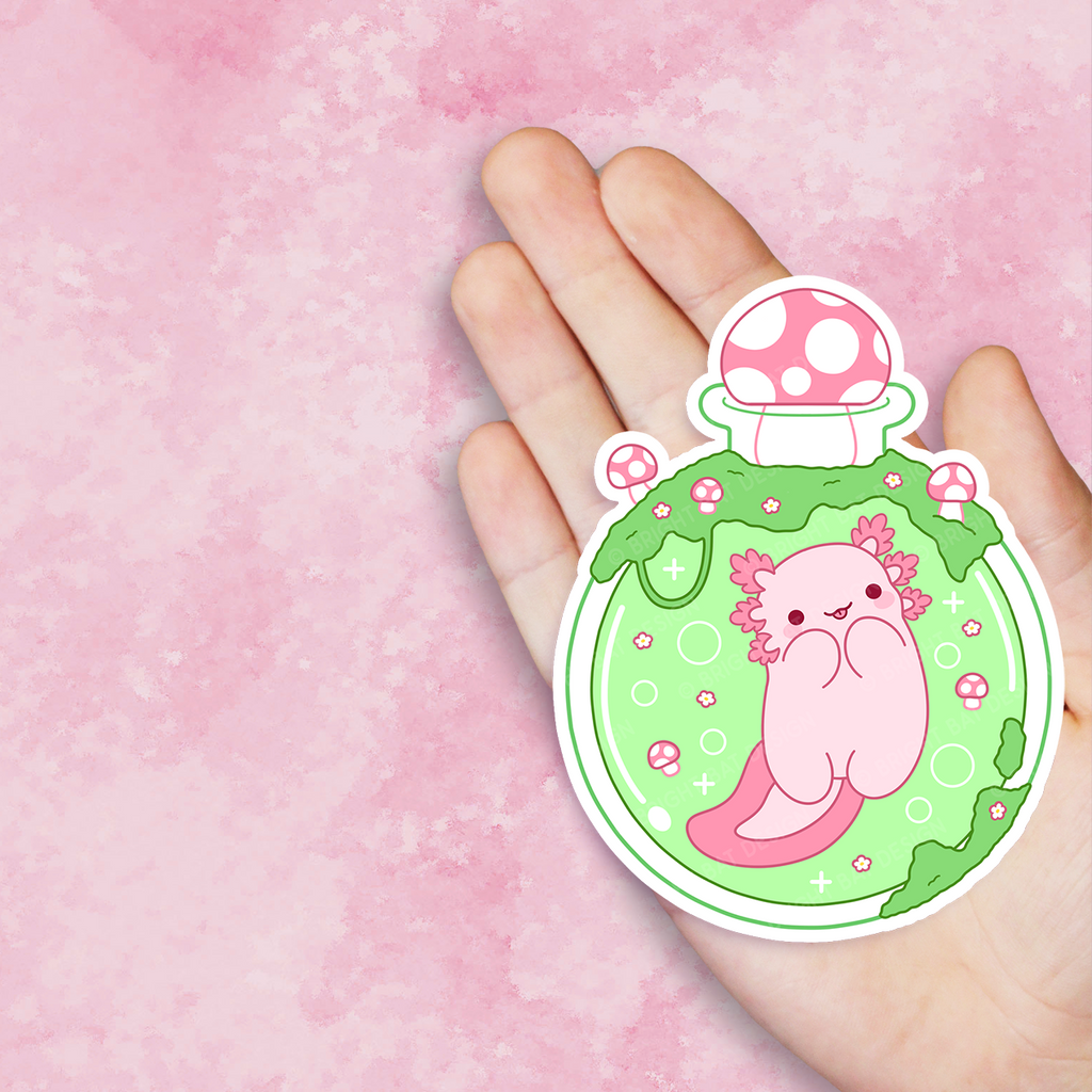 Mushroom Bottle Lotl Vinyl Sticker