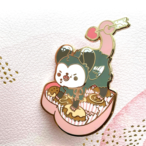 Cupid Opossum Enamel Pin