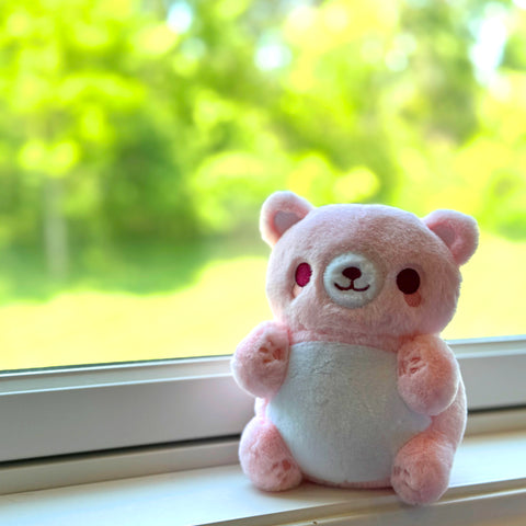 Pink Bear Nugget Keychain Plushie