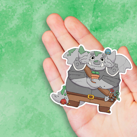 Gargoyle Gardener Vinyl Sticker