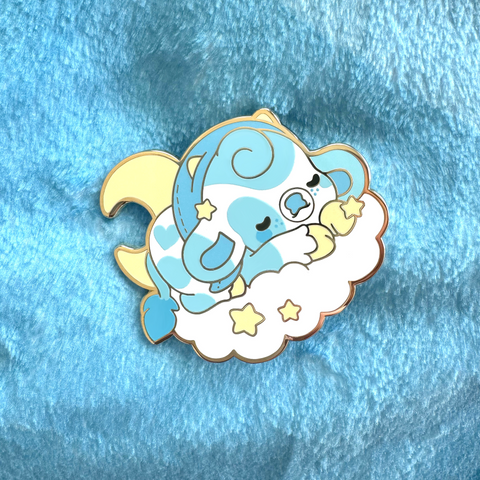 Snooze the Sleepy Cow Enamel Pin