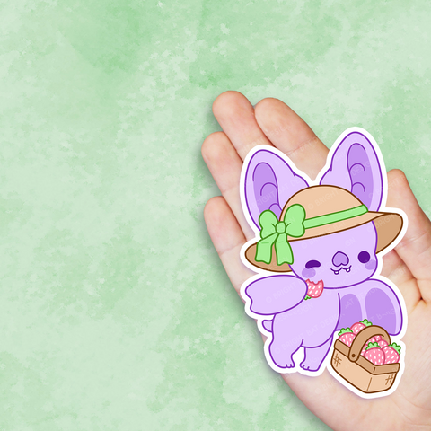 Spring Bright Bats Vinyl Sticker Set