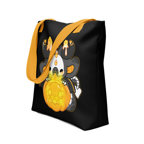 Flicker the Jackolantern Dragon Tote Bag