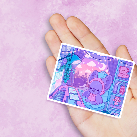 Lofi Bat Vinyl Sticker