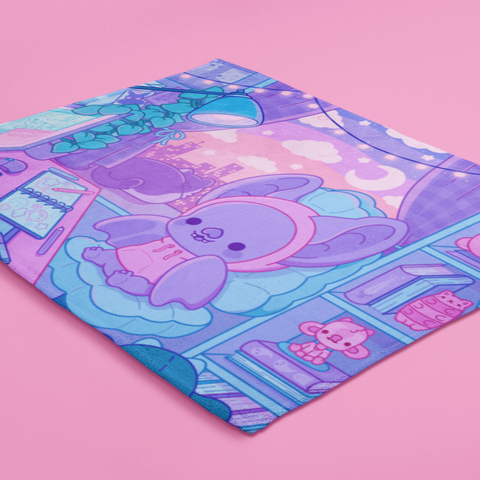 Lofi Bat Throw Blanket
