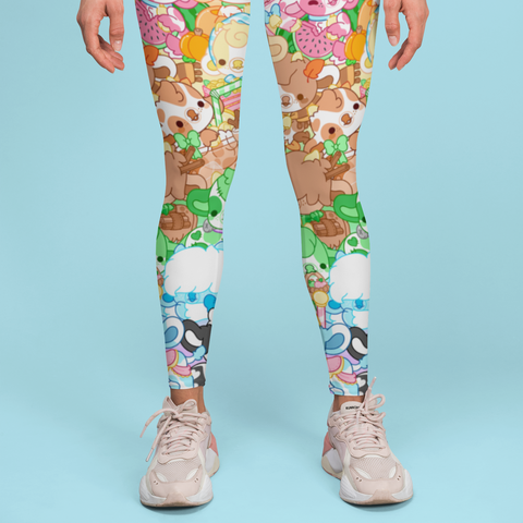 Cow Collage Leggings