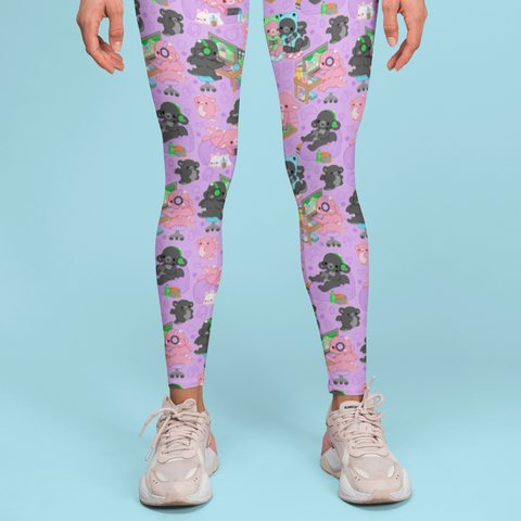 Ink and Blush Gamer Dragons Leggings