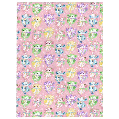 Garden Cow Nuggets Throw Blanket