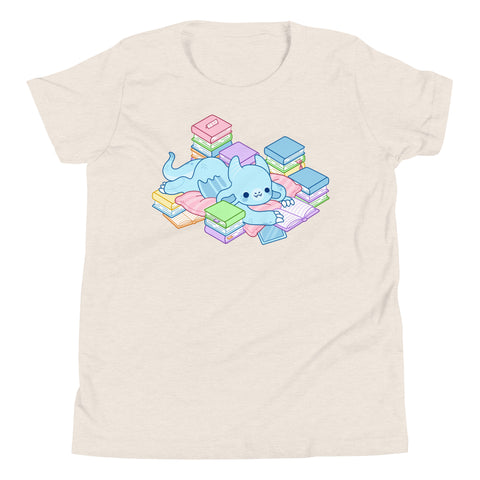 Book Hoarding Dragon Kids TShirt
