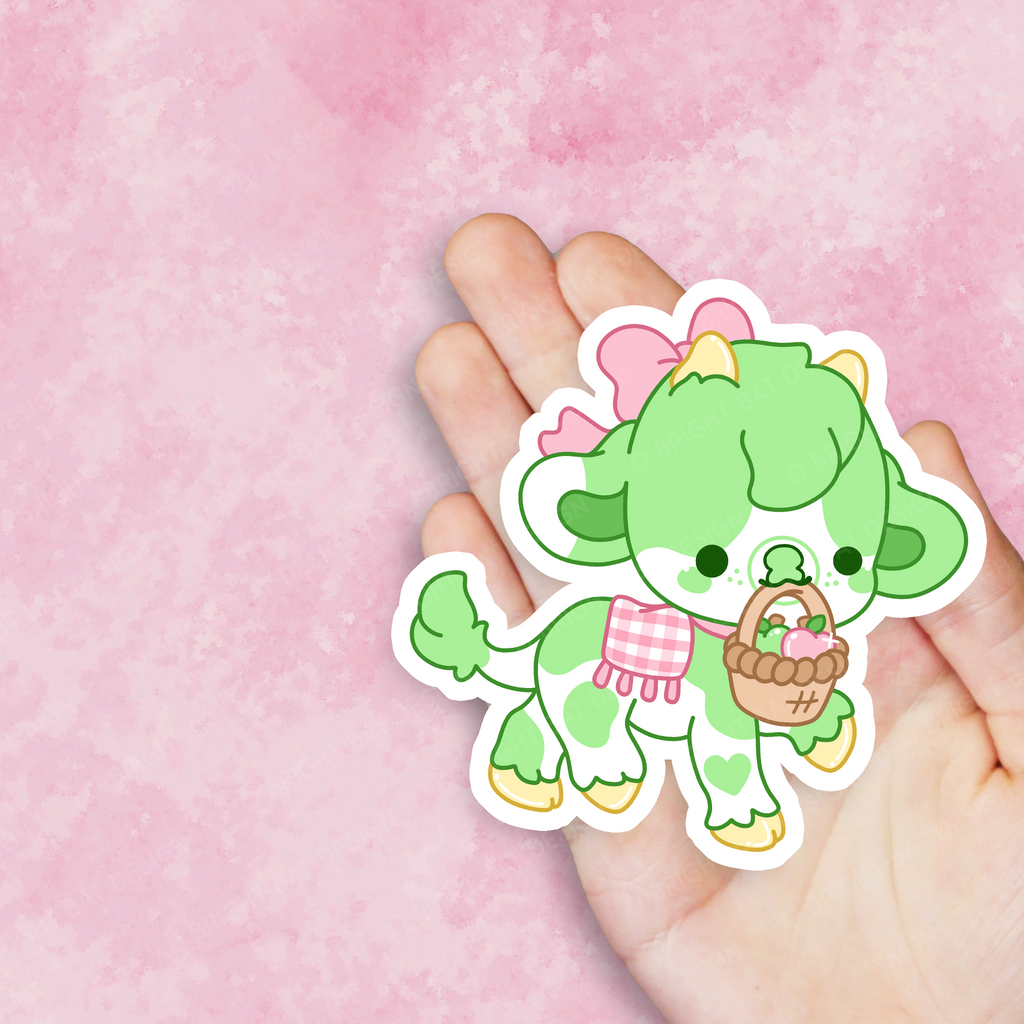 Cider the Apple Cow Vinyl Sticker