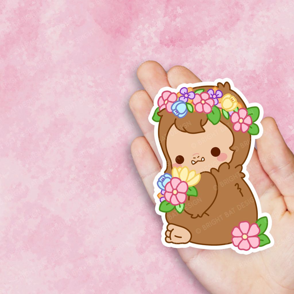 Big Foot Bouquet Vinyl Sticker