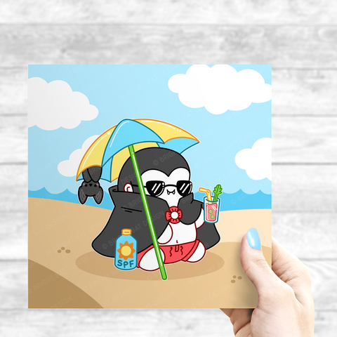 Dracula on the Beach Print