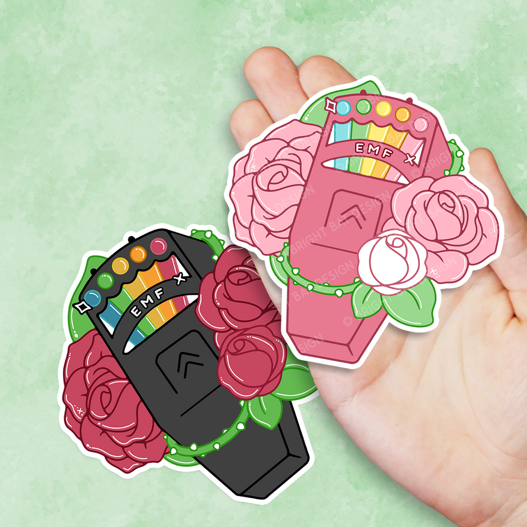 EMF Detector Roses Vinyl Stickers