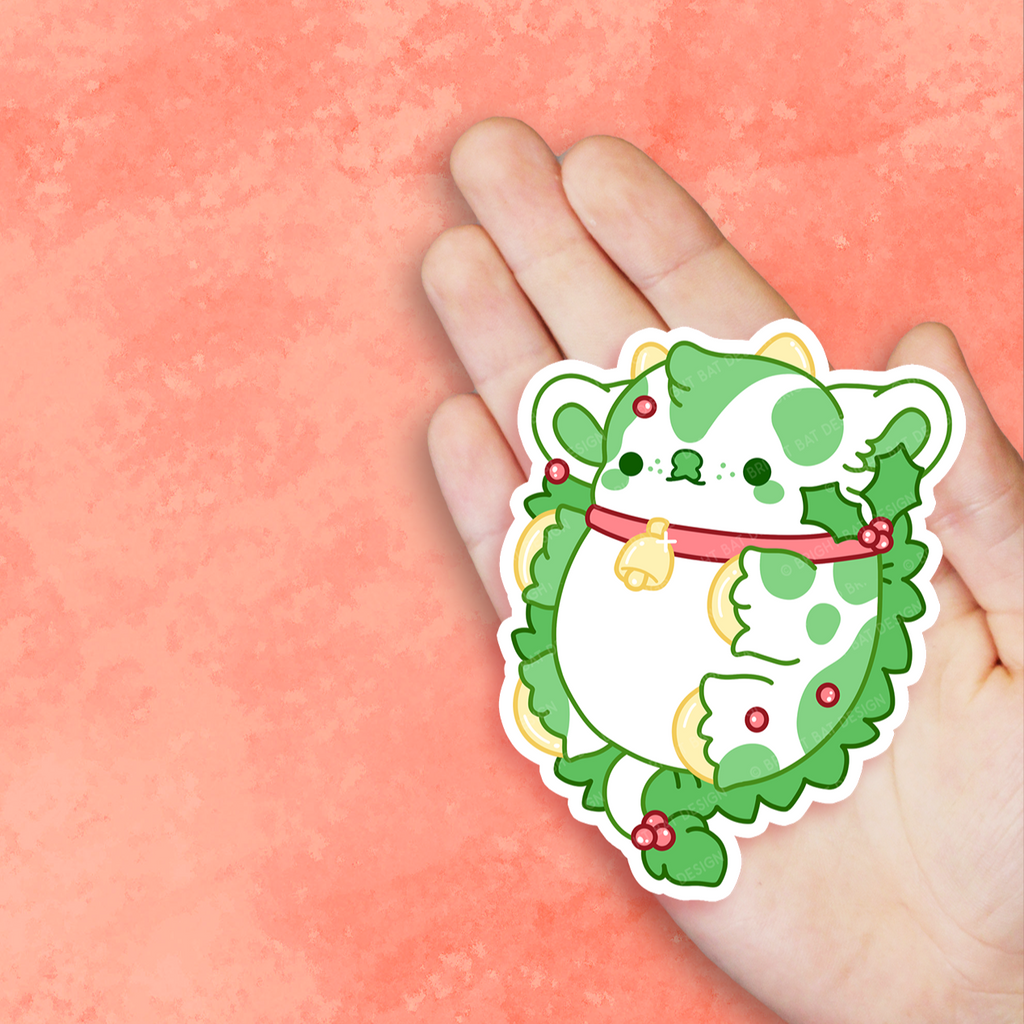 Holly the Evergreen Cow Nugget Vinyl Sticker