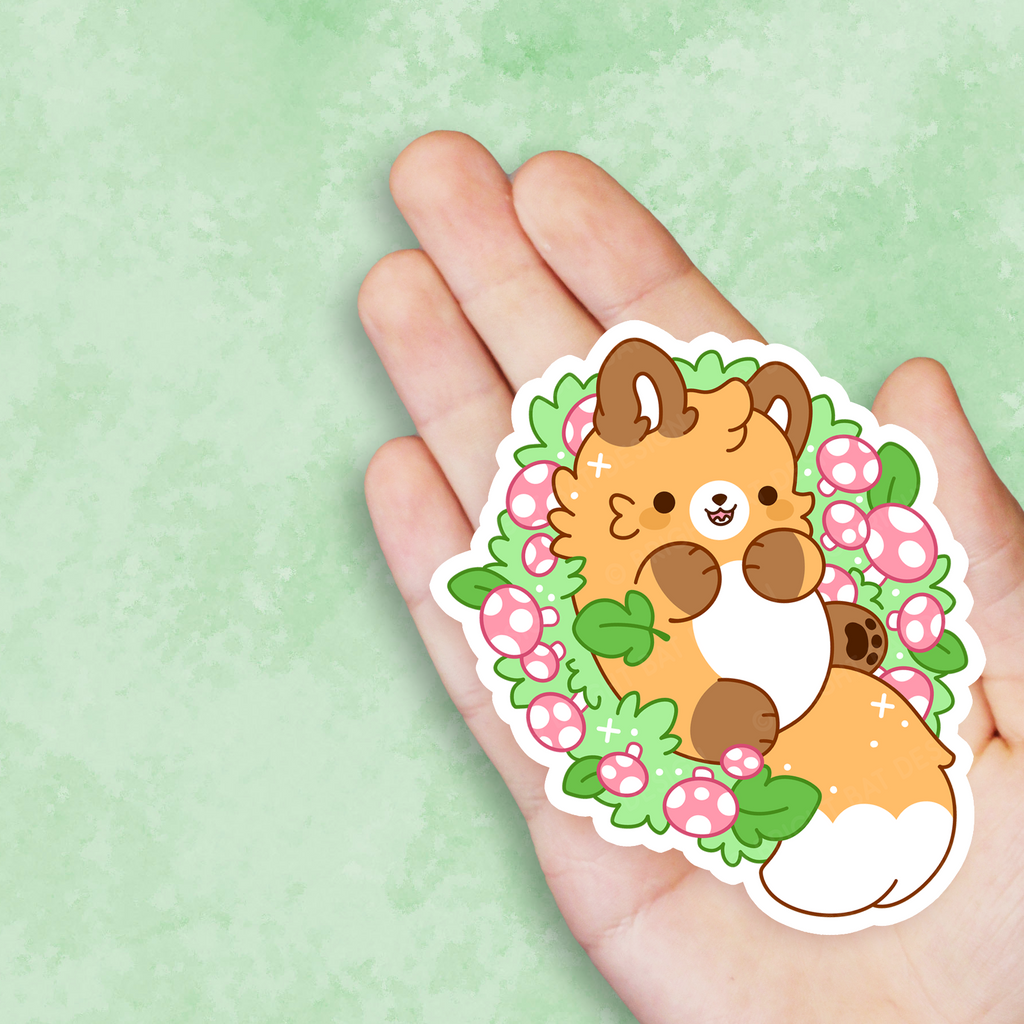 Fairy Ring Fox Nugget (Spring) Vinyl Sticker