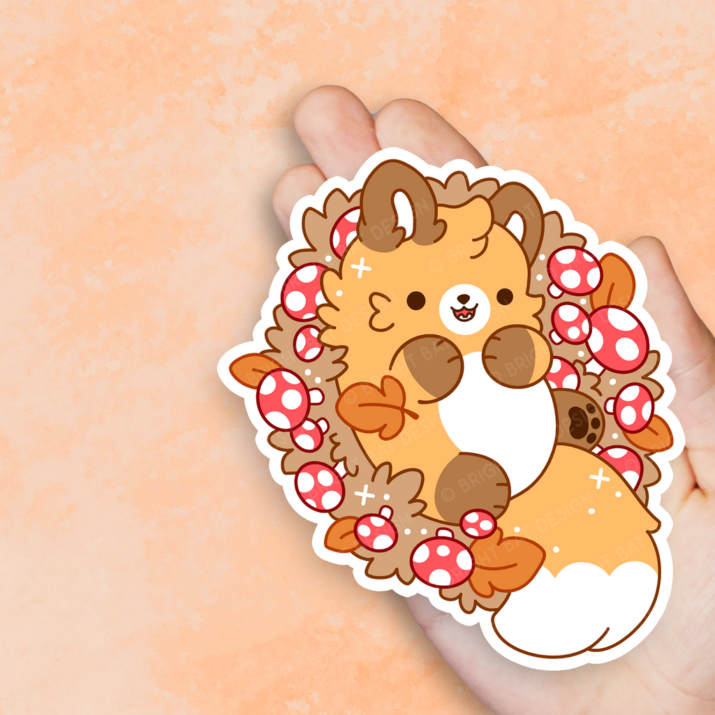 Fairy Ring Fox Vinyl Sticker