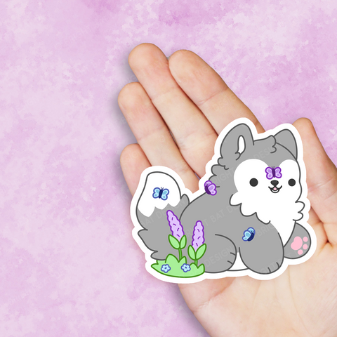 Butterfly Wolf Nugget Vinyl Sticker