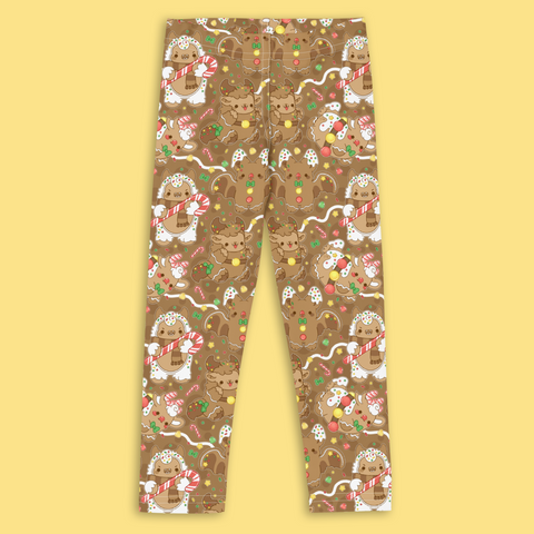 Gingerbread Nuggets Kids Leggings