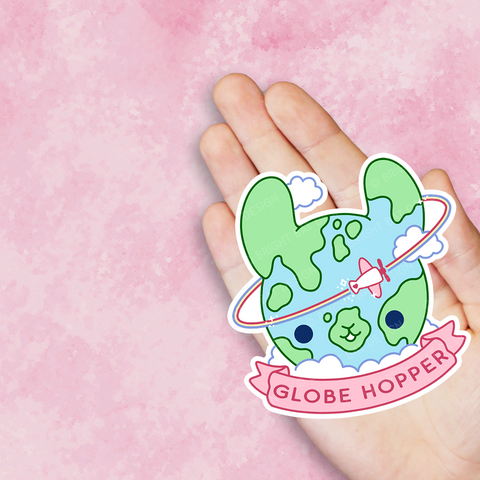 Globe Hopper Travel Vinyl Sticker