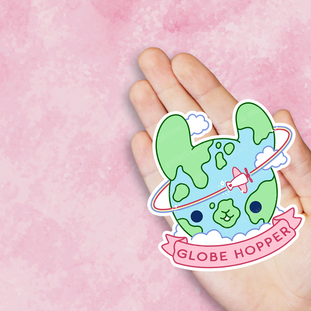 Globe Hopper Travel Vinyl Sticker