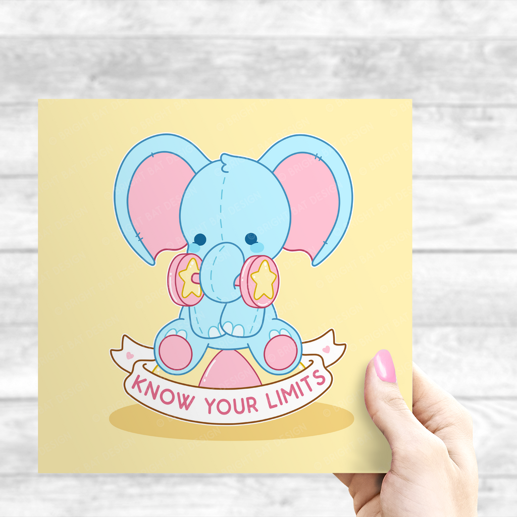 Know Your Limits Elephant Print