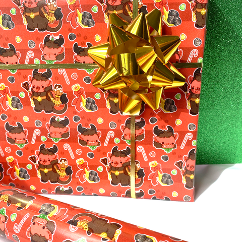 Krampus Wrapping Paper
