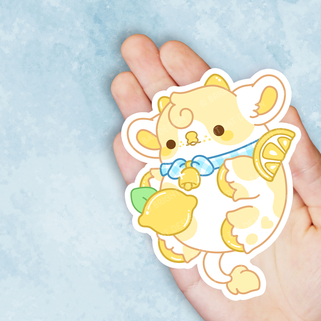 Meringue the Lemon Cow Nugget Vinyl Sticker