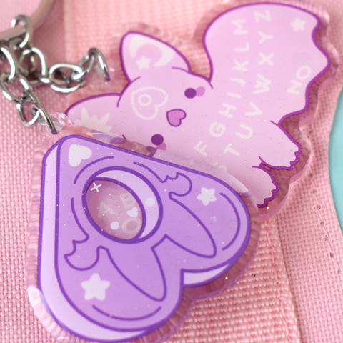 Ouija Bat (Pastel) Charm Keychain