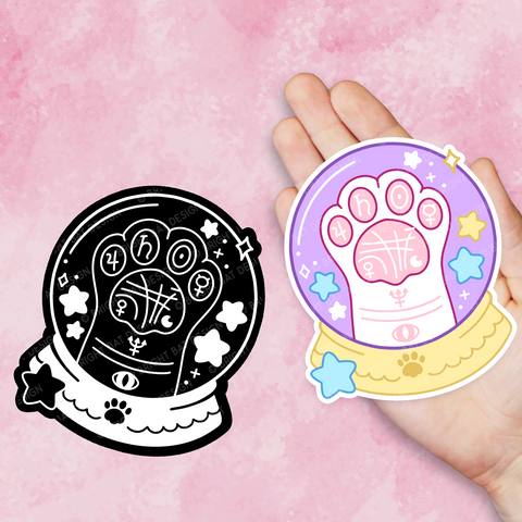 Paw Reading Vinyl Stickers