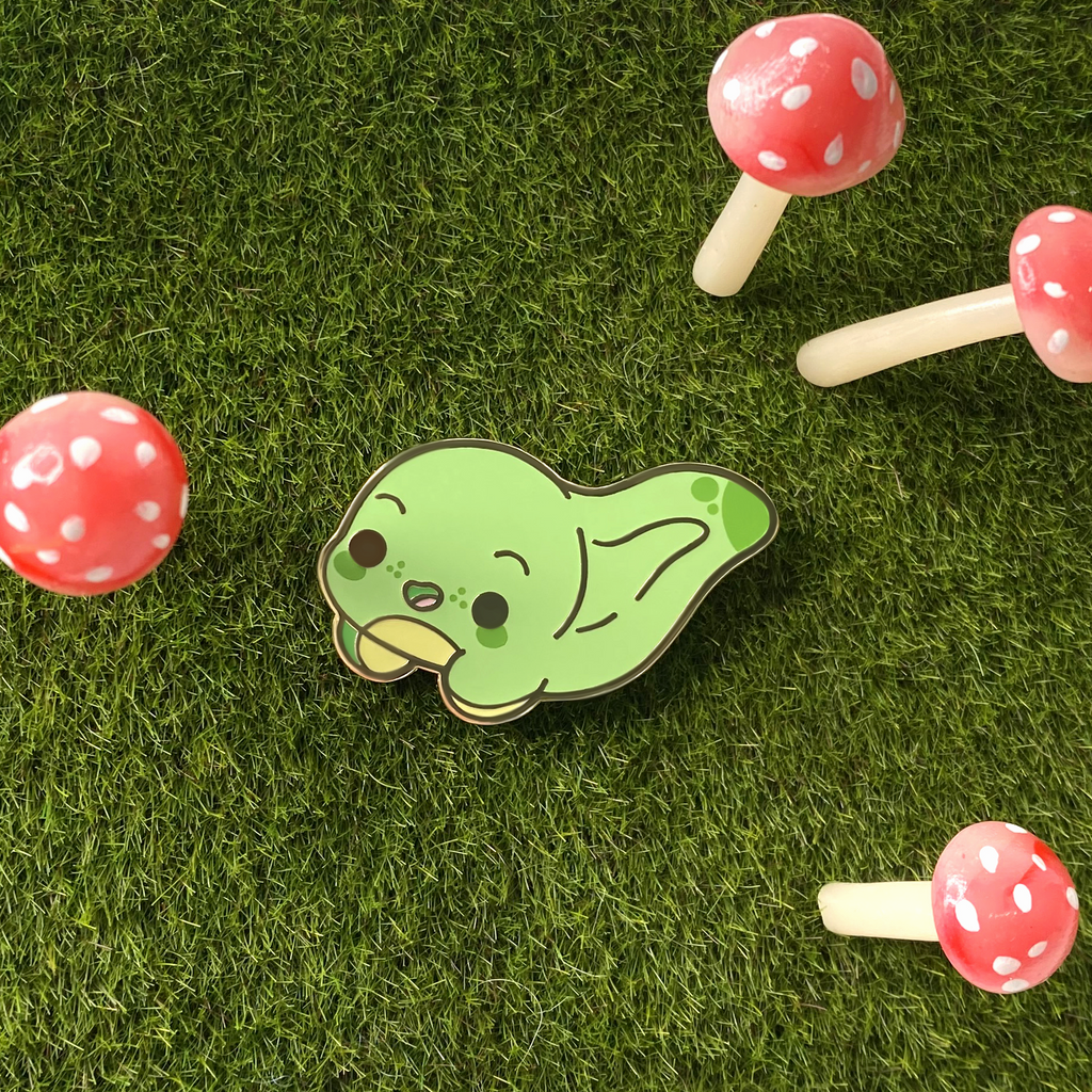 Tadpole Frog Nugget Enamel Pin