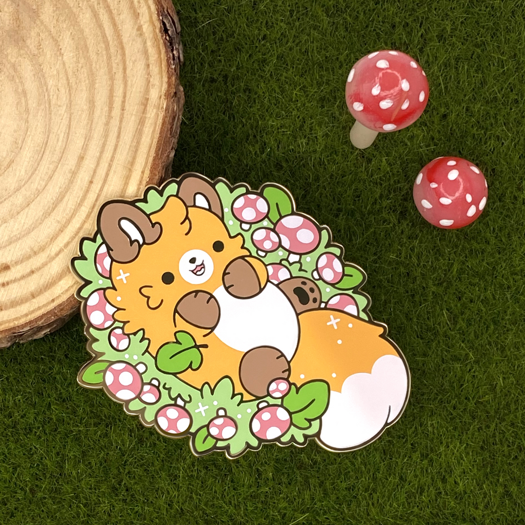 Fairy Ring Fox Nugget Enamel Pin