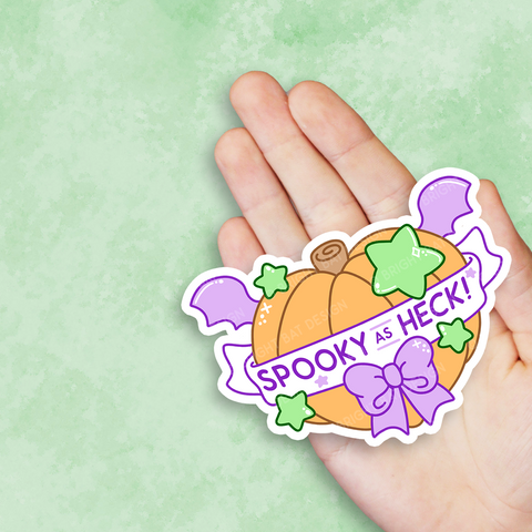 Spooky As Heck Vinyl Sticker