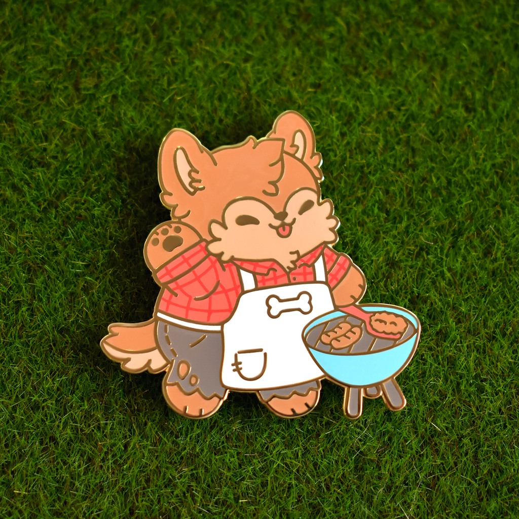 Werewolf Cookout Enamel Pin