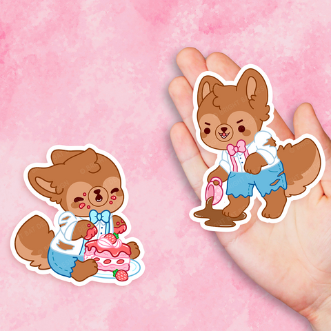 Tea Party Werewolves Vinyl Stickers
