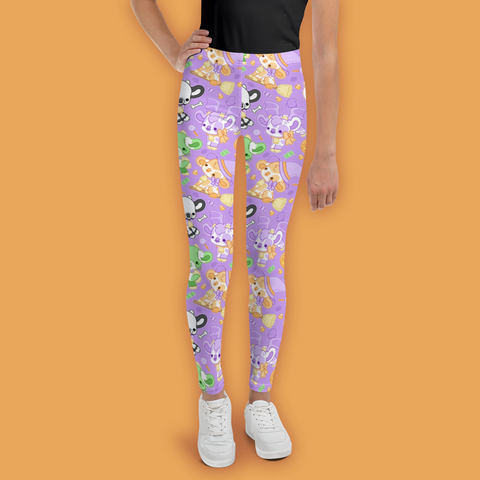 Halloween Cows Youth Leggings
