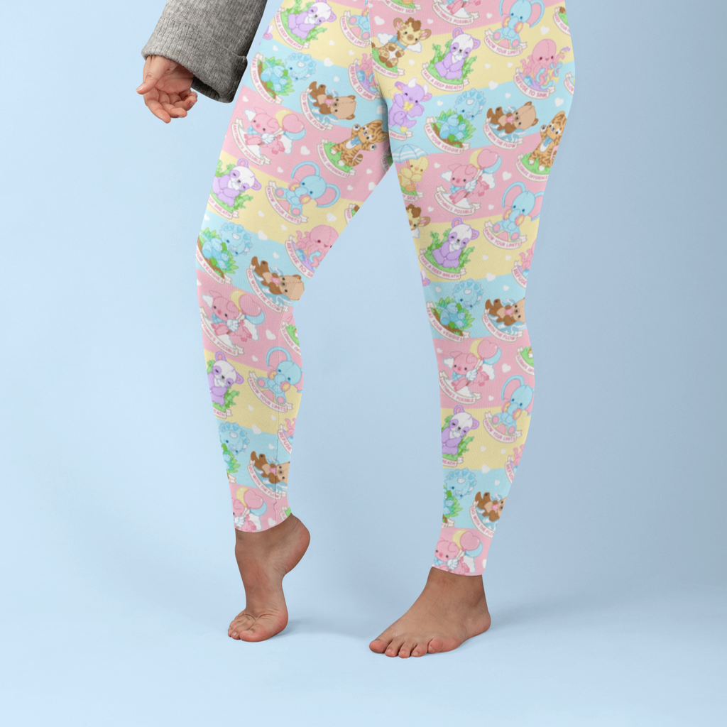 Self Care Plushie Pals 2 Plus Size Leggings