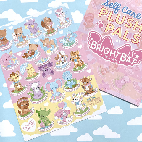 Self Care Plushie Pals Blind Bag Enamel Pins