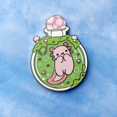 Mushroom Bottle Lotl Enamel Pin