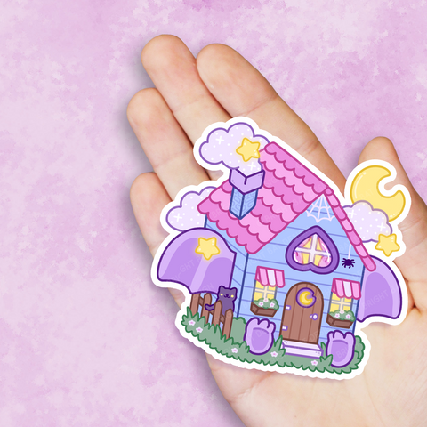 Bright Bat Yaga House Vinyl Sticker