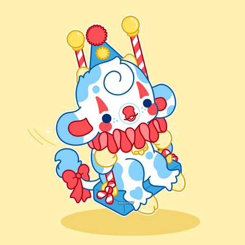 July Cow Club: Topsy the Clown Cow