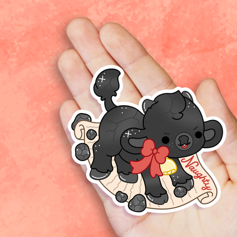 Smudge the Coal Cow Vinyl Sticker