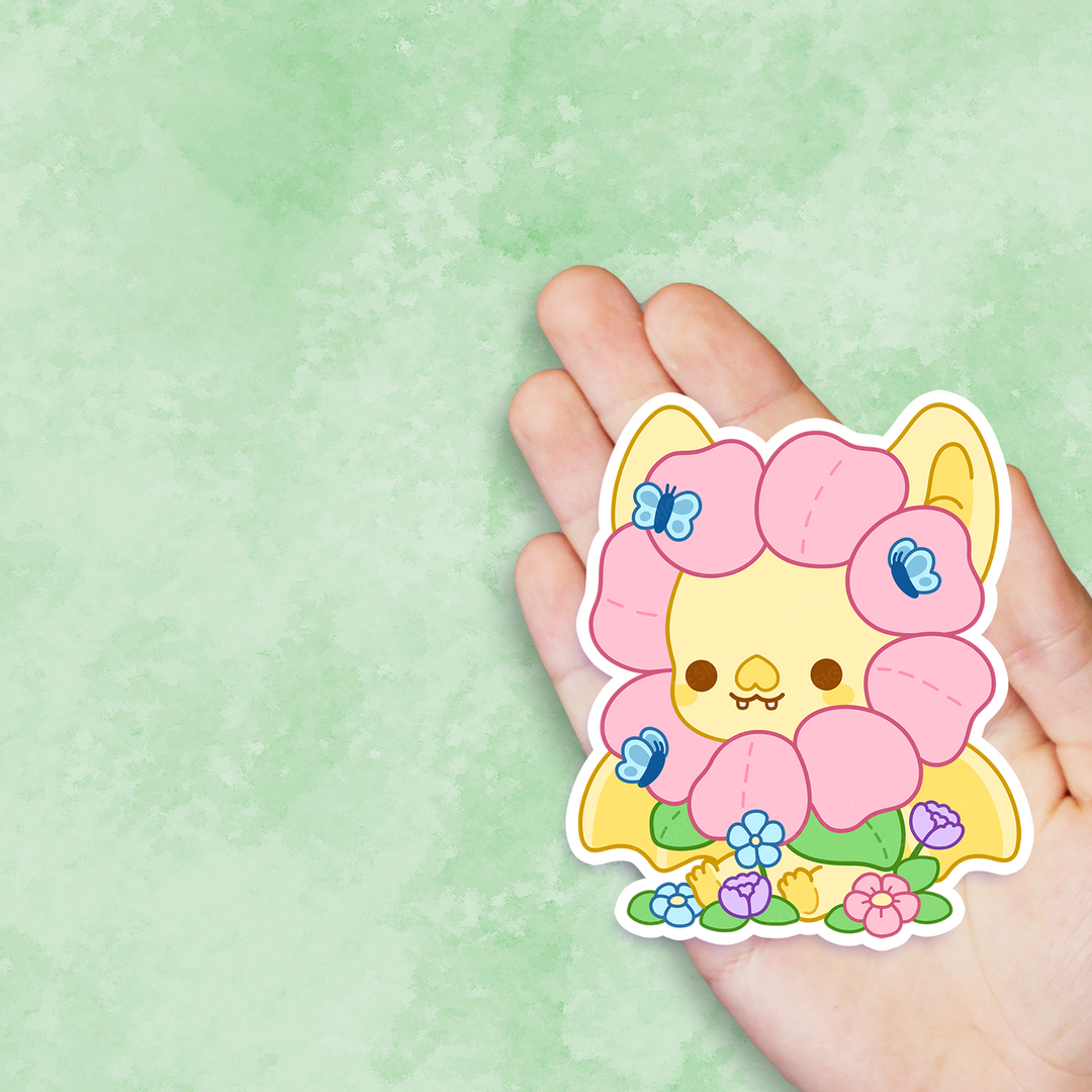 Flower Costume Bright Bat Vinyl Sticker – Bright Bat Design