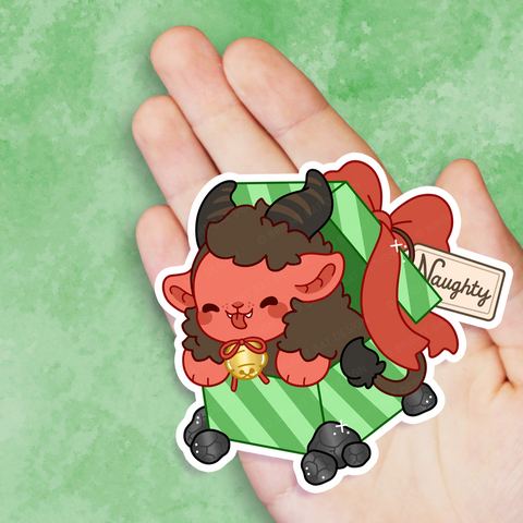 Krampus Gift Vinyl Sticker