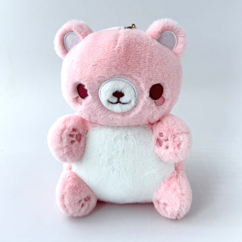 Pink Bear Nugget Keychain Plushie