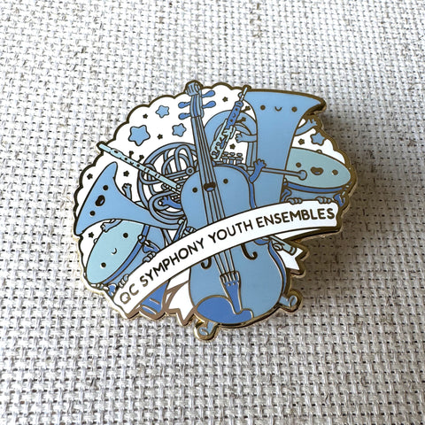 QCSYE Instruments Enamel Pin
